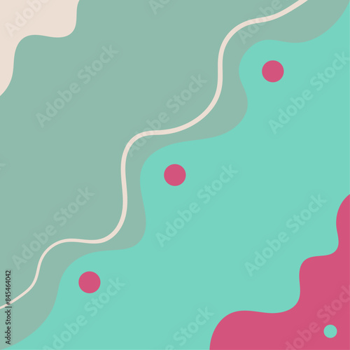 Abstract Hand Drawing Nature Illustration Background