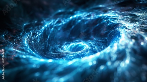 Illuminating the Mind, Blue Light Vortex of Innovative Ideas and Positive Thinking