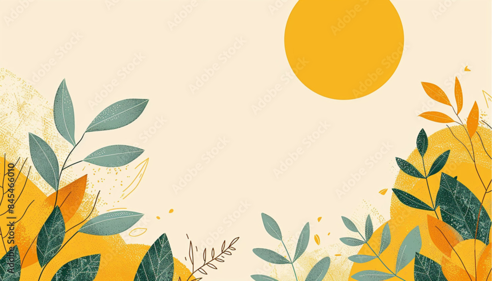 Abstract yellow background with circles. geometric shapes background for flyer, poster, brochure, cover Abstract yellow background with circles. geometric shapes background for flyer, poster, brochure, cover