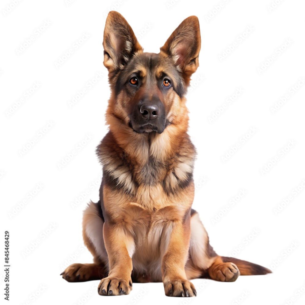 German Sheperd with 7 months old. Dog portrait isolated German Sheperd with 7 months old. Dog portrait isolated