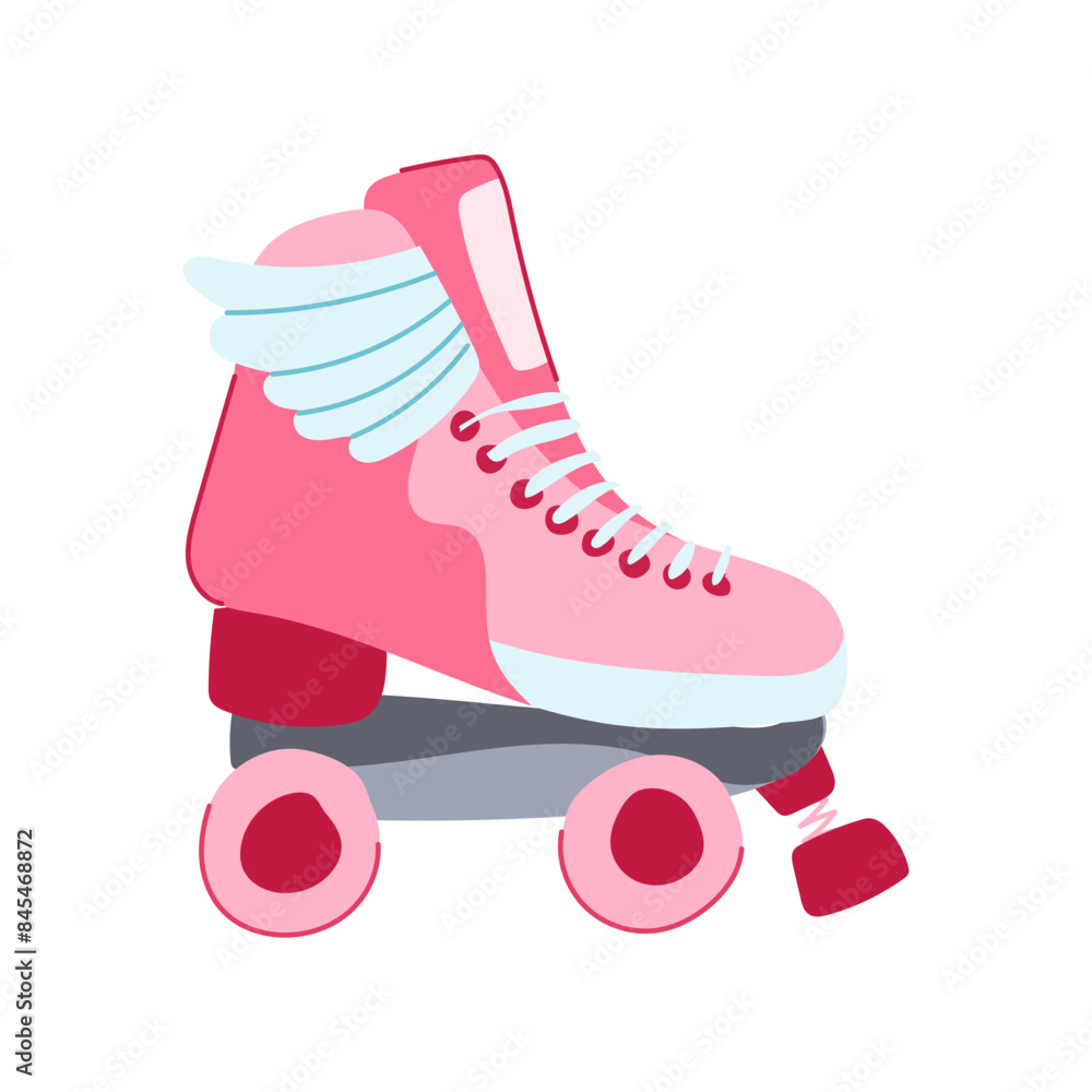 kid roller skate cartoon. print sport, woman graphic, disco quad kid roller skate sign. isolated symbol vector illustration kid roller skate cartoon. print sport, woman graphic, disco quad kid roller skate sign. isolated symbol vector illustration