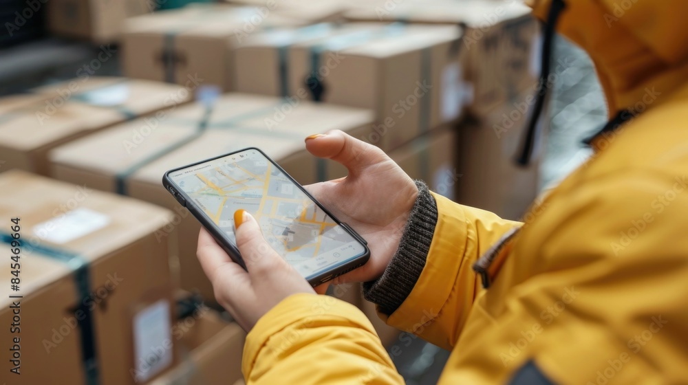 Delivery Status Update on Smartphones Connecting Customers with Efficient Logistics for E commerce and Online Orders Tracking Delivery Status Update on Smartphones Connecting Customers with Efficient Logistics for E commerce and Online Orders Tracking