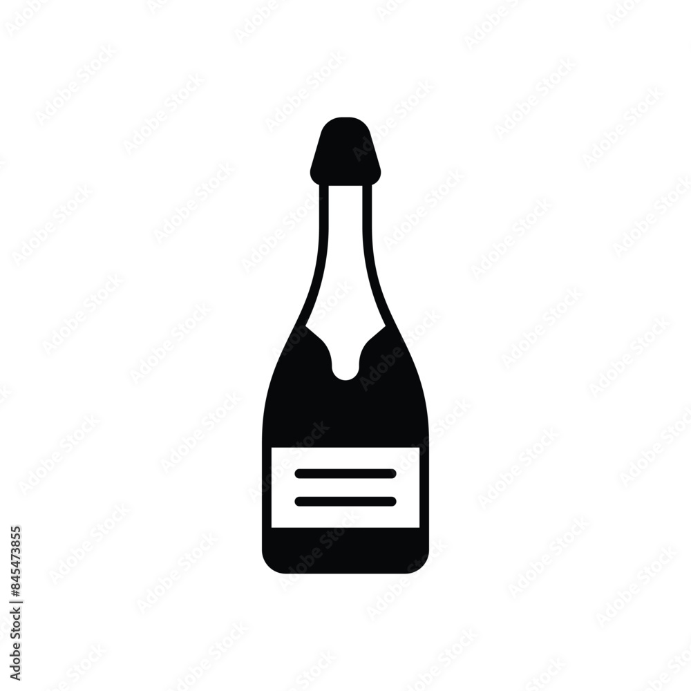 Champagne vector icon Champagne vector icon