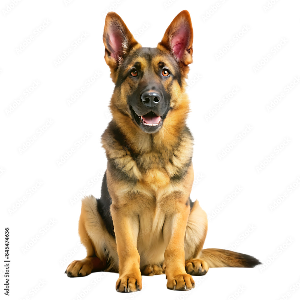 German Sheperd with 7 months old. Dog portrait isolated German Sheperd with 7 months old. Dog portrait isolated