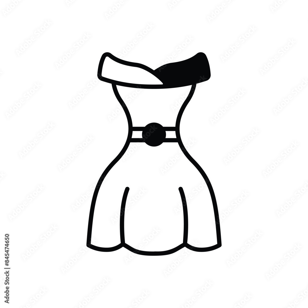 Dress vector icon Dress vector icon