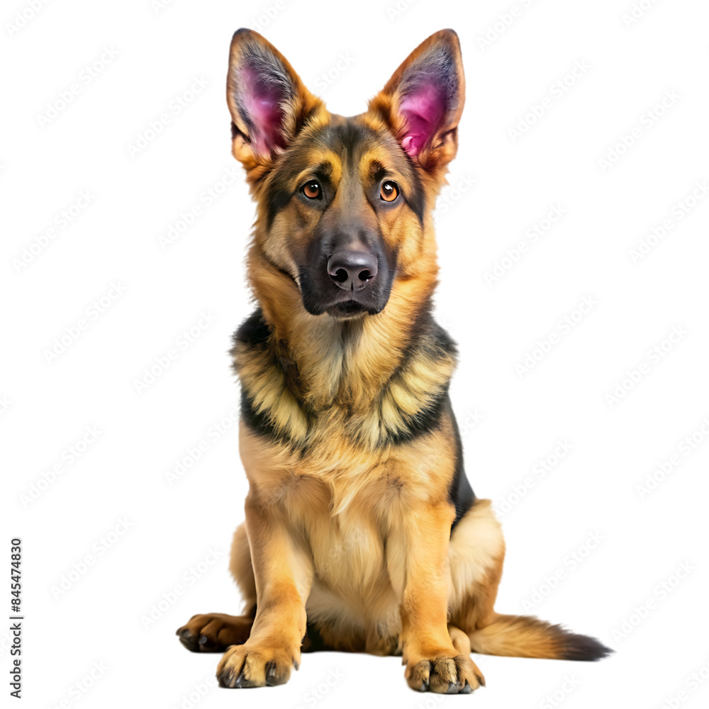 German Sheperd with 7 months old. Dog portrait isolated German Sheperd with 7 months old. Dog portrait isolated