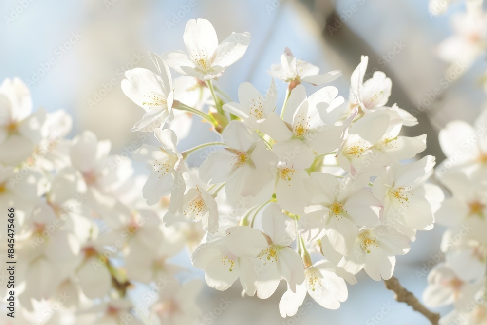 Springtime Elegance: White Cherry Blossoms in Bloom Springtime Elegance: White Cherry Blossoms in Bloom
