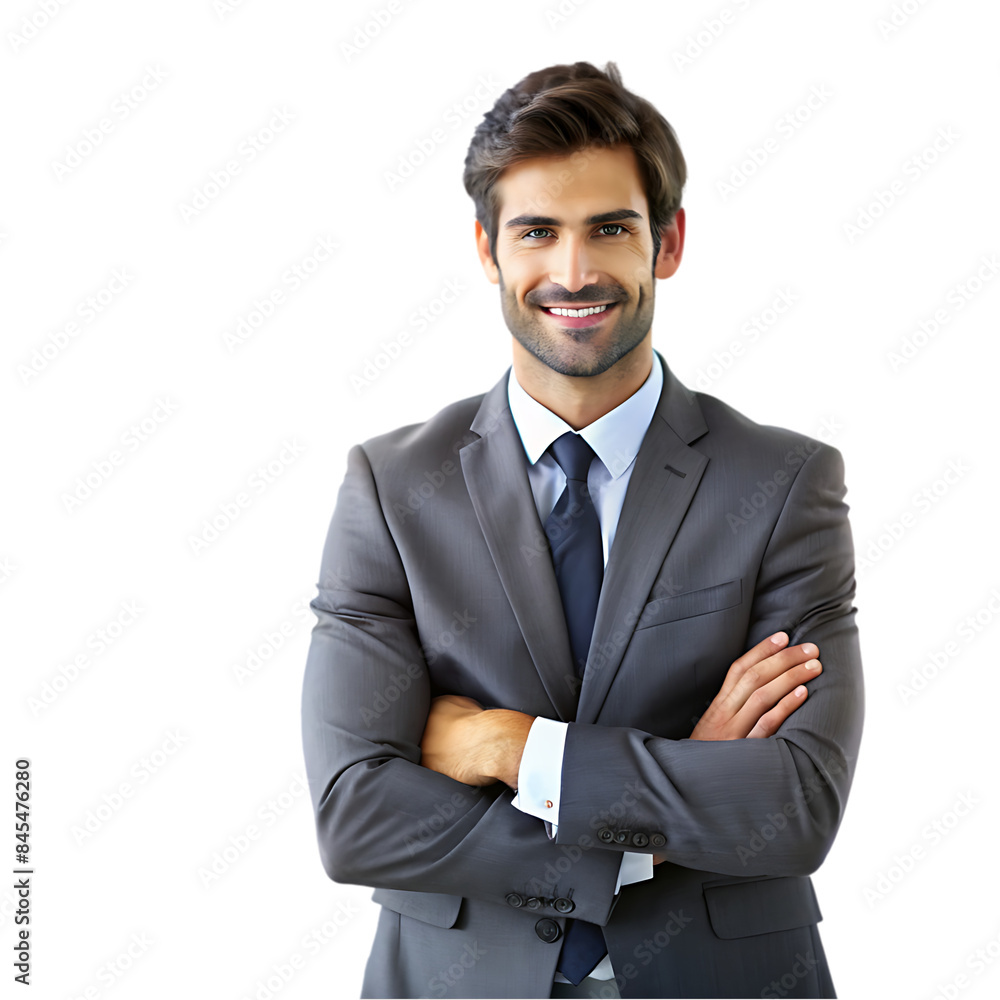 Lucky businessman over isolated Lucky businessman over isolated