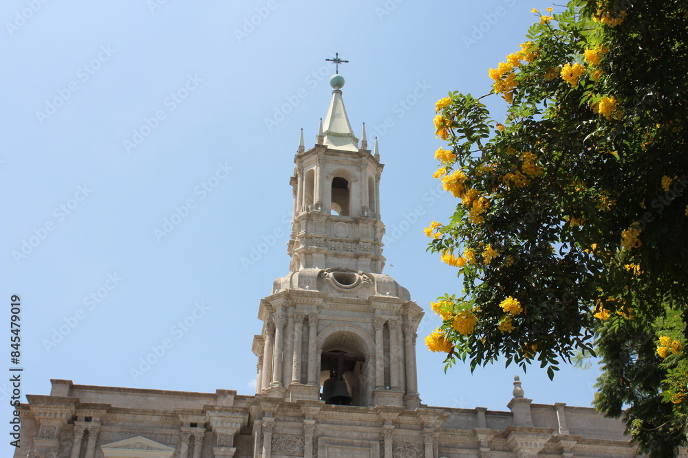plaza de armas and cathedral, arequipa, peru plaza de armas and cathedral, arequipa, peru