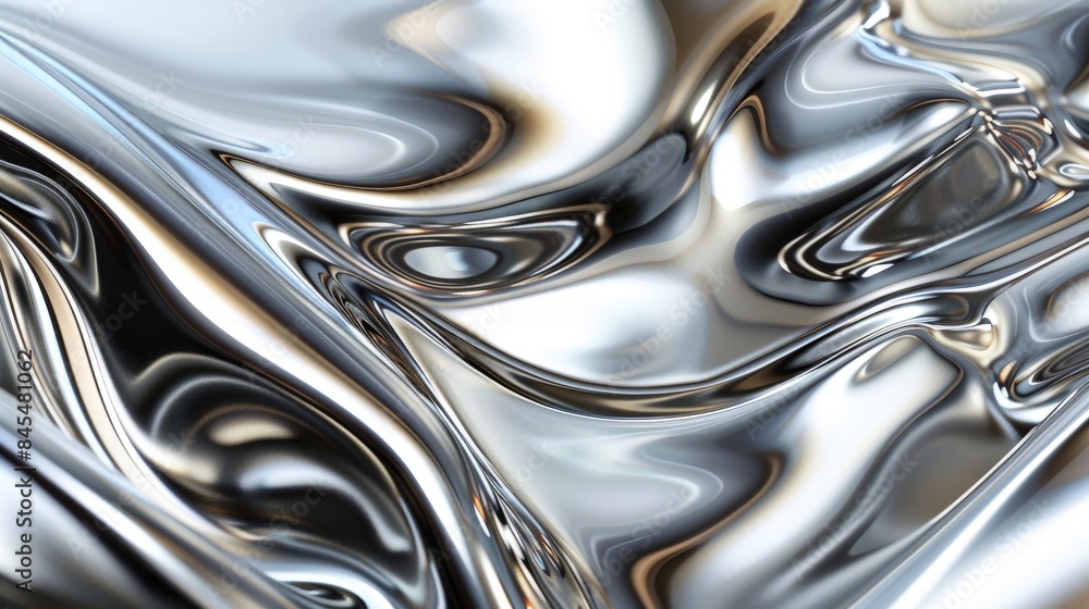 Abstract background with liquid metal texture. Contemporary metallic silver dynamic backdrop Abstract background with liquid metal texture. Contemporary metallic silver dynamic backdrop