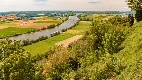 Summer view at Mount Bogenberg, Bogen, Danube, Bavaria, Germany photo