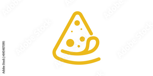 logo design pizza smile, delicious, food, logo design template, icon, vector, symbol, creative, idea.