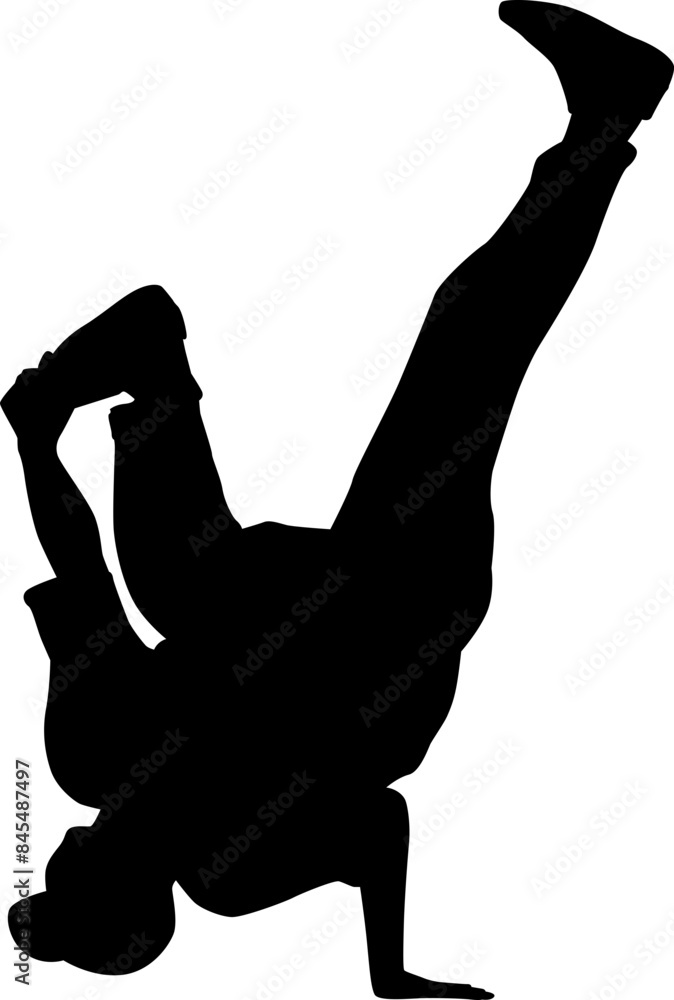 B-BOY silhouette B-BOY silhouette
