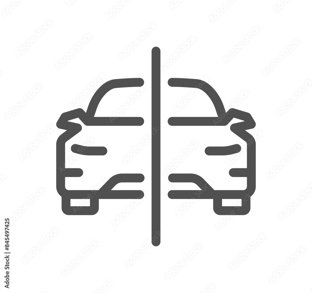 Car related icon outline and linear vector. Car related icon outline and linear vector.