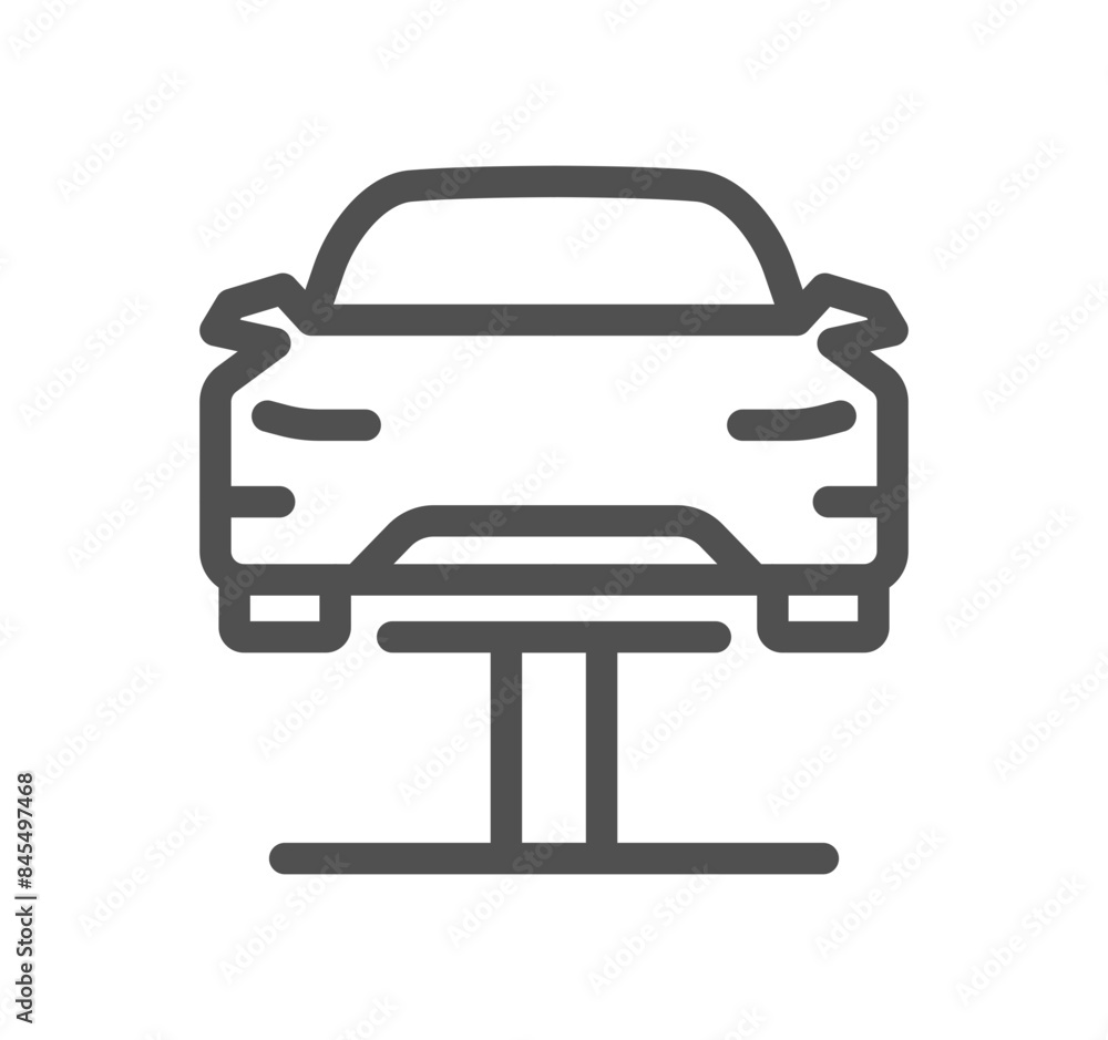 Car related icon outline and linear vector. Car related icon outline and linear vector.