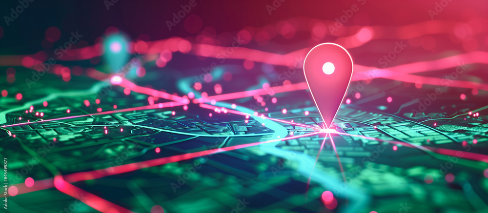 digital technology map location, delivery services and transport logistics digital technology map location, delivery services and transport logistics