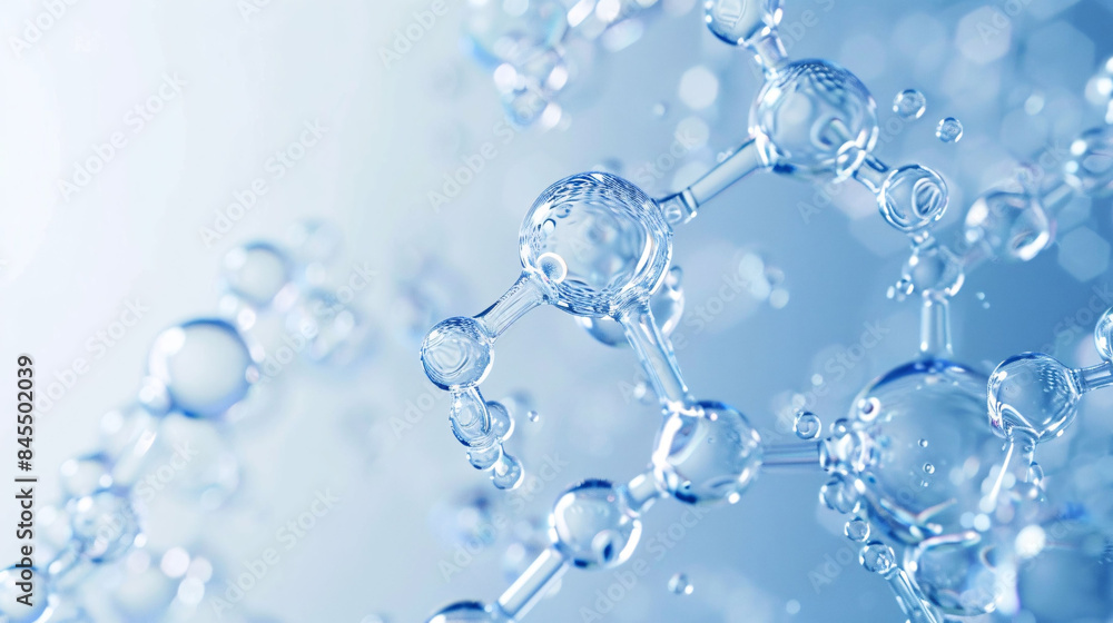 Water droplet water molecule bubble PPT abstract KV main visual background image