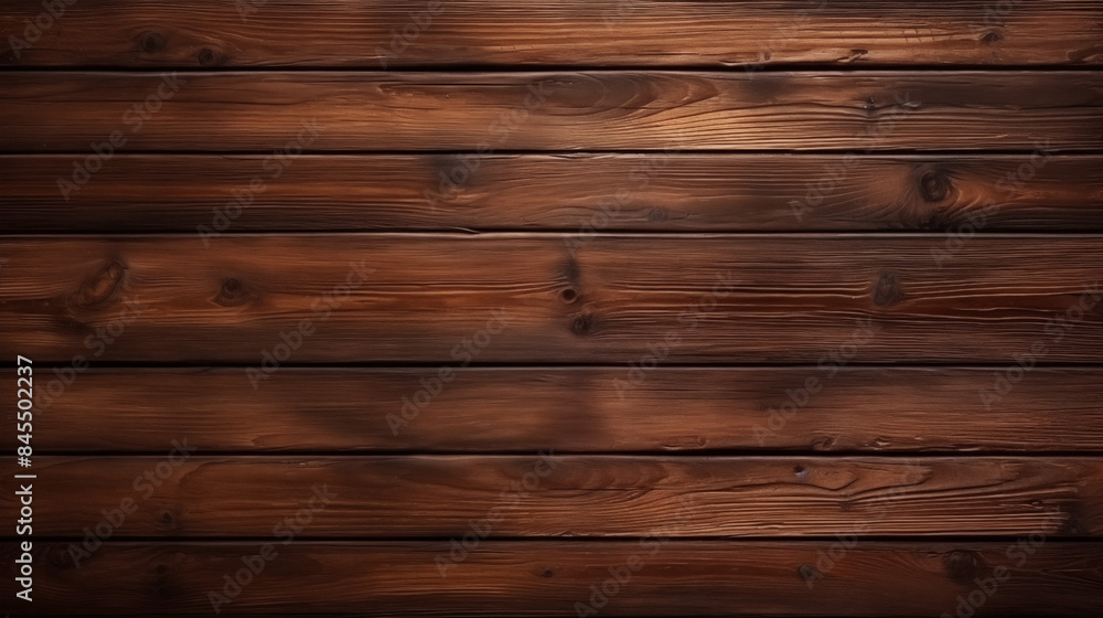 Naklejka premium Natural Wooden Planks Texture Medium Brown Wood Grain