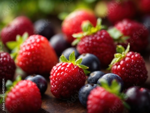 beautiful berry fruit in macro mood