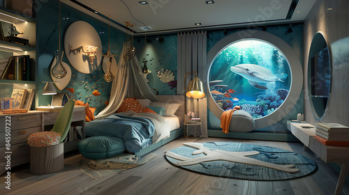 Children's bedroom, a child's dream room © DrPhatPhaw