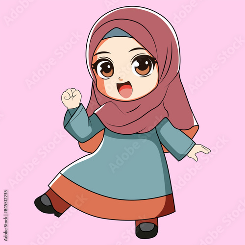 Cute Muslimah Cartoon Girls