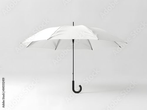 Blank opened umbrella mockup