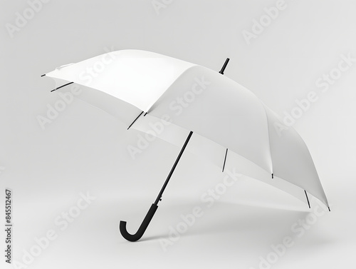 Blank opened umbrella mockup