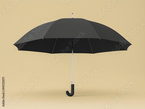 Blank opened umbrella mockup