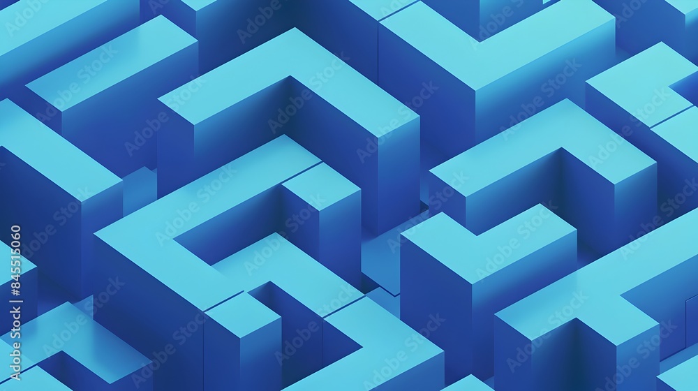 Vibrant Blue 3D Geometric Abstract Pattern Design for Digital Art,Decor or Cover Vibrant Blue 3D Geometric Abstract Pattern Design for Digital Art,Decor or Cover