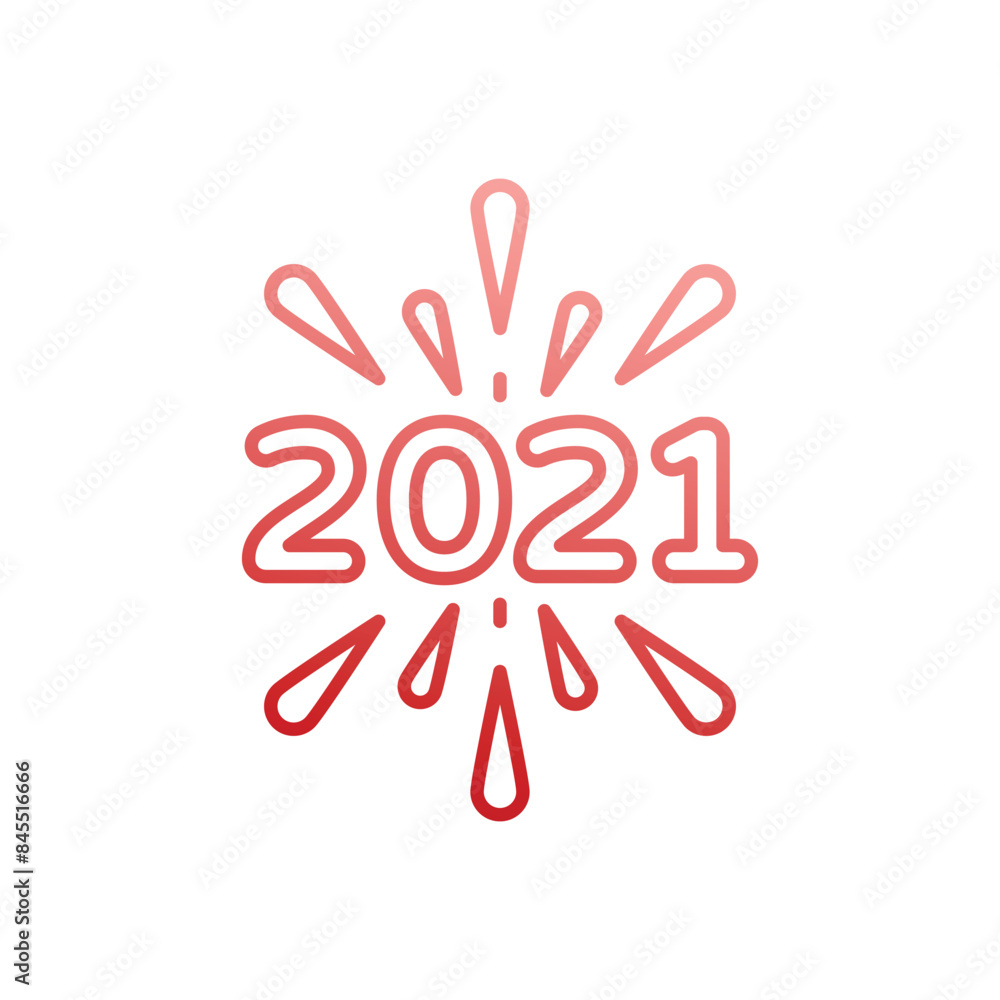 New Year Eve vector icon