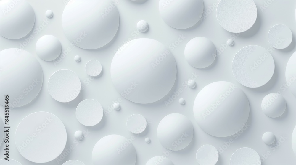 White abstract background with circles White abstract background with circles