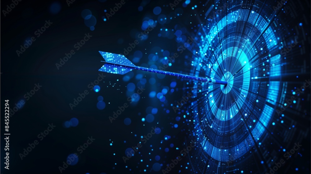 © Nuntapuk - Digital images of the sport of archery, showing the precision of the athletes. target with arrow