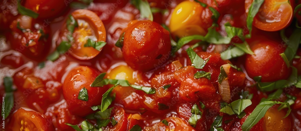Enhanced Spaghetti Sauce with Cherry Tomatoes, Onions, Garlic, and Oregano. Enhanced Spaghetti Sauce with Cherry Tomatoes, Onions, Garlic, and Oregano.