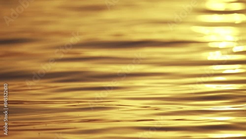 River water texture at sunset