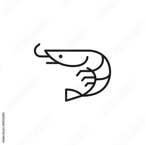 Shrimp icon. Simple shrimp icon for social media, app, and web design. Vector illustration.