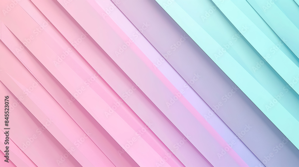 Obraz premium An abstract gradient background with soft pastel hues of pink, lavender, and mint