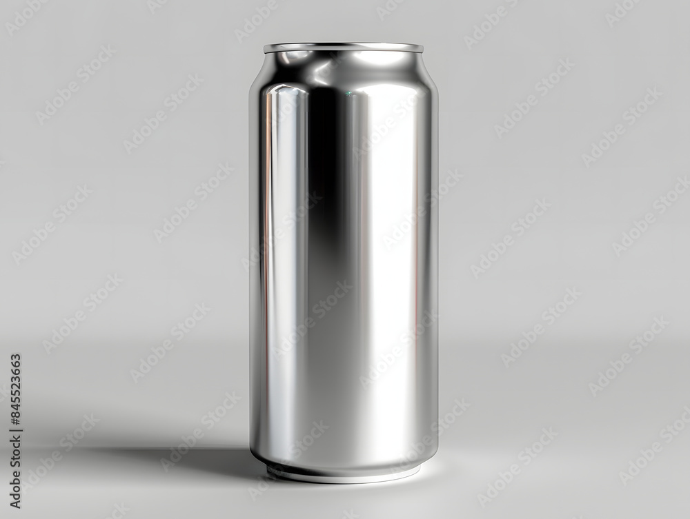 Blank metal soft drink can packaging mockup Blank metal soft drink can packaging mockup