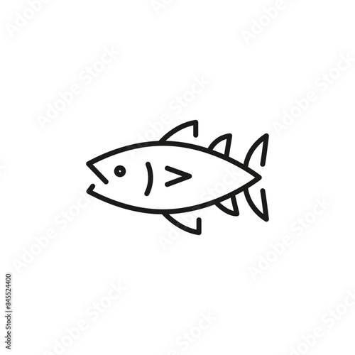 Tuna fish icon. Simple tuna fish icon for social media, app, and web design. Vector illustration.