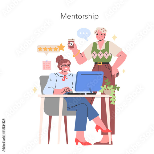 Mentorship concept Vector illustration