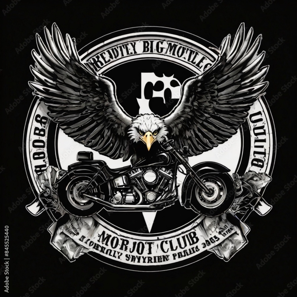 Fototapeta premium Friendly and Sympathetic Big Motorcycle Club