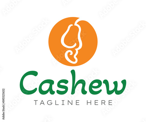 Cashew logo icon design template elements. Usable for Branding and Business Logos.
