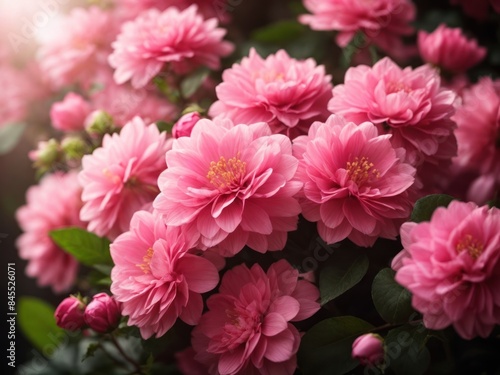 beautiful pink flower bunch closup image wallpaper