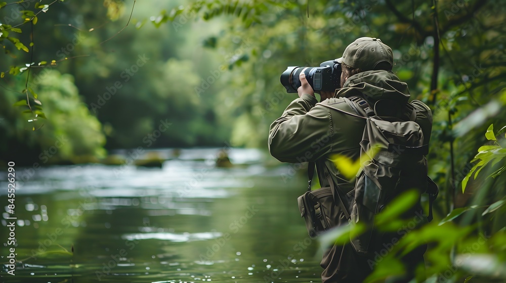Wildlife Photographer Capturing Endangered Species for Conservation Campaign Wildlife Photographer Capturing Endangered Species for Conservation Campaign