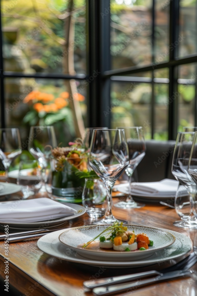Elegant Gourmet Dining Experience at a High-End Restaurant with Gluten-Free Meal for Special Occasions Elegant Gourmet Dining Experience at a High-End Restaurant with Gluten-Free Meal for Special Occasions