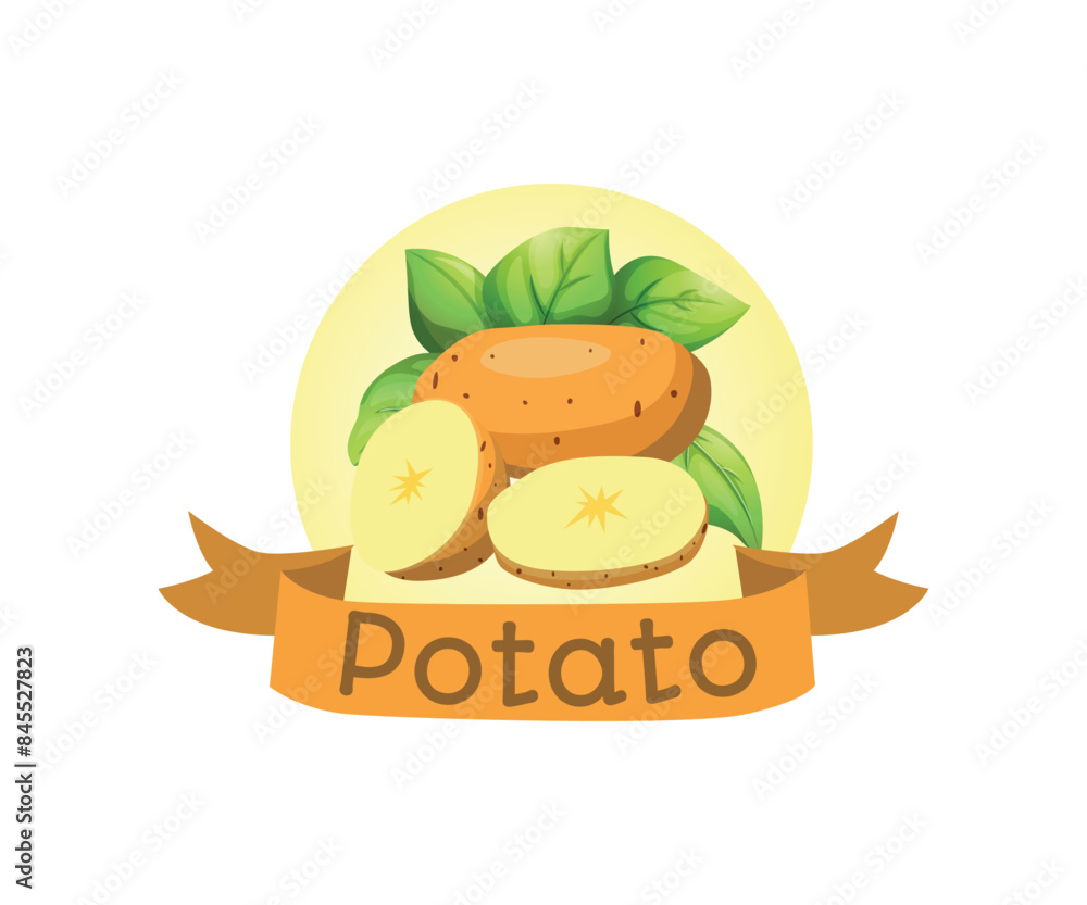 Potato logo icon design template elements. Fresh, nature, organic concepts. Usable for Branding and Business Logos.
Potato logo icon design template elements. Fresh, nature, organic concepts. Usable for Branding and Business Logos.