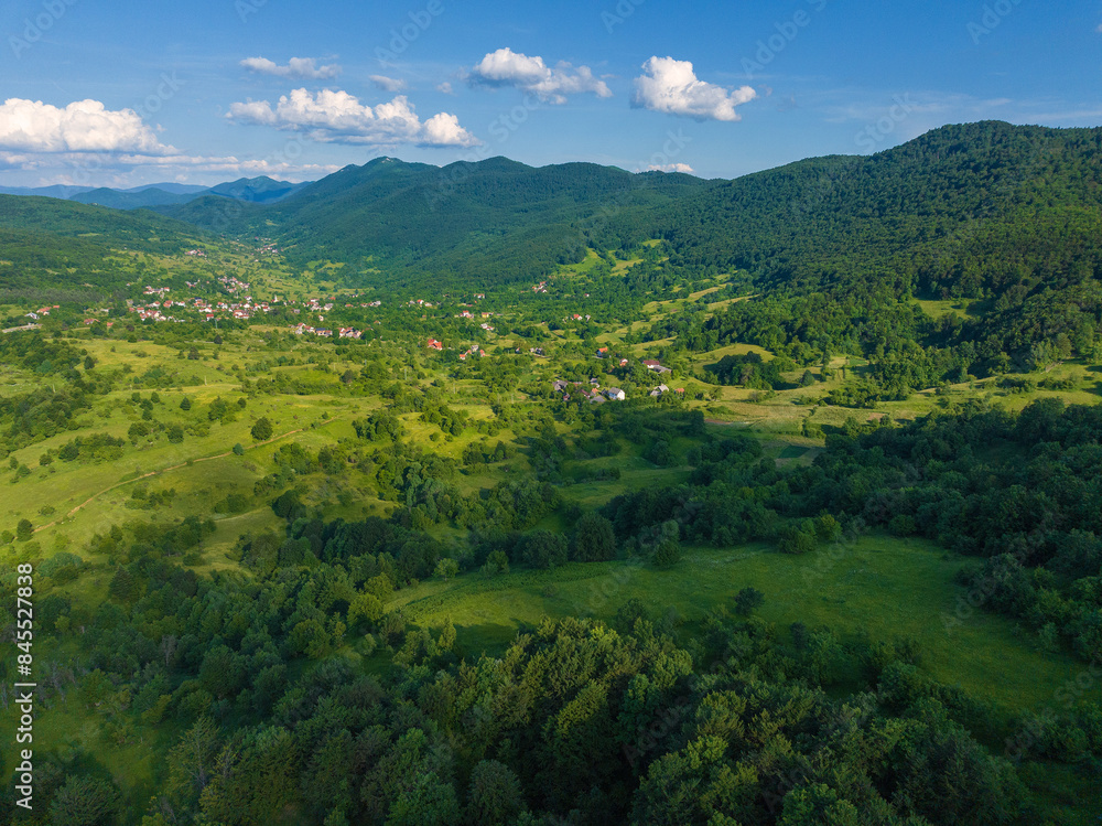 Kuterevo valley in Lika region at the foothill of the Velebit Mountain, Croatia Kuterevo valley in Lika region at the foothill of the Velebit Mountain, Croatia