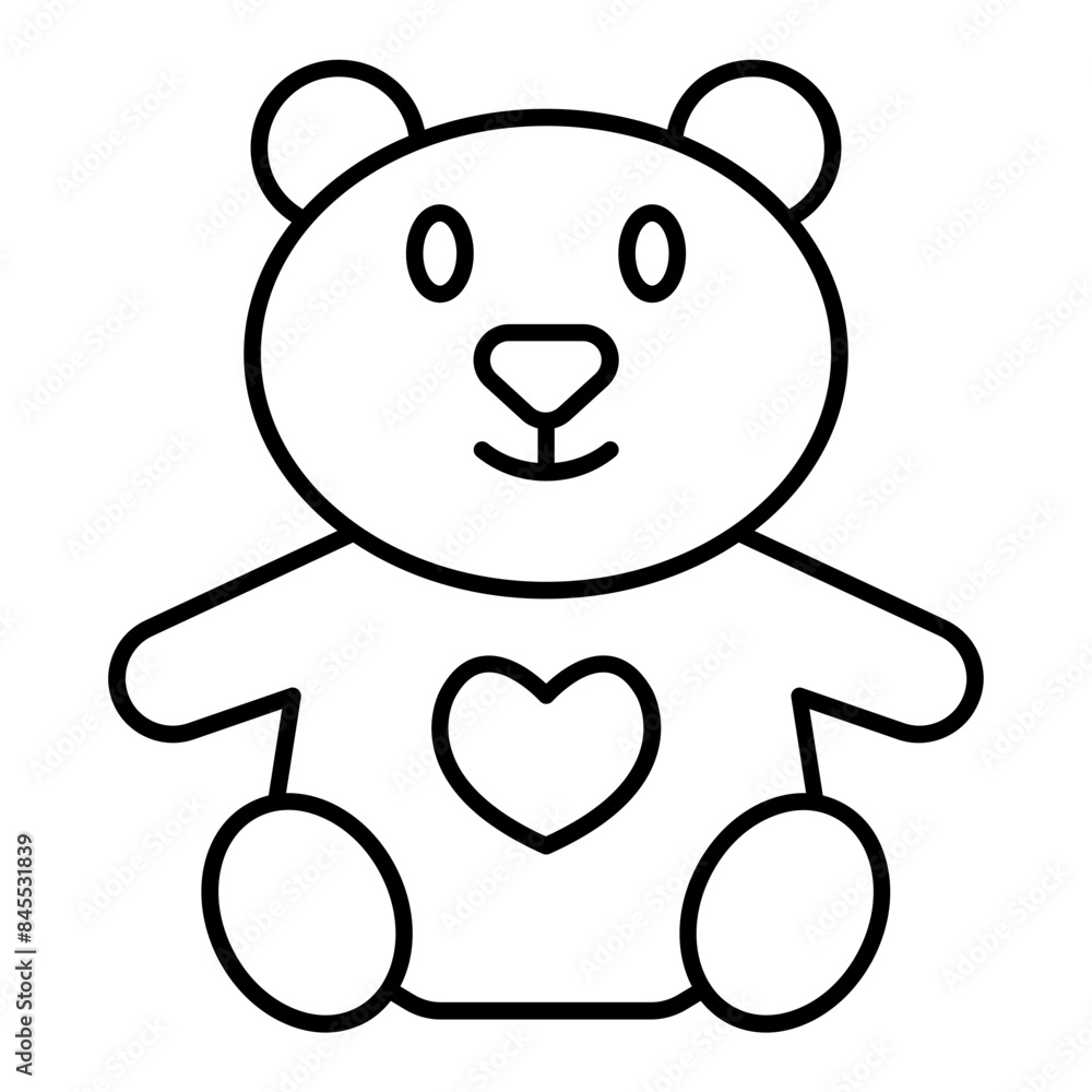Obraz premium teddy bear icon