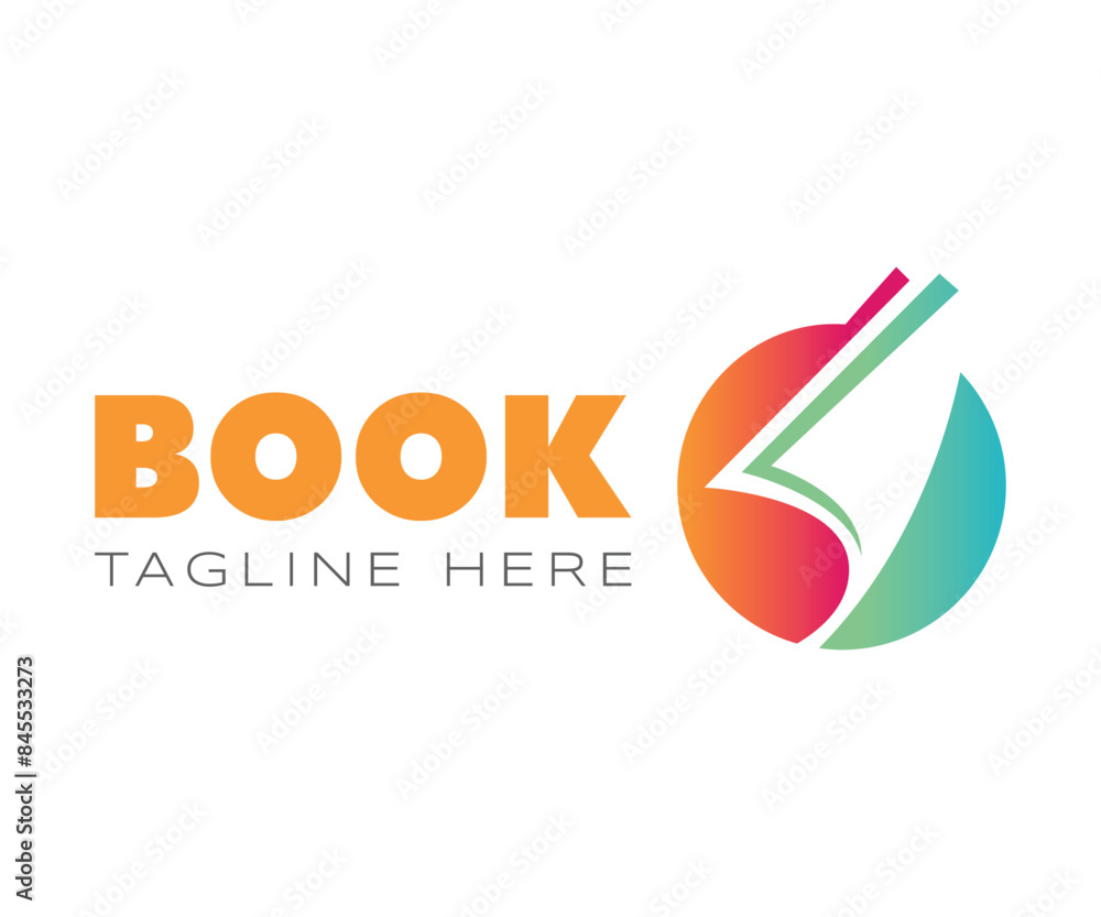 Obraz premium Book logo icon design template elements. Knowledge, learning, research concept. Usable for Branding and Business Logos.