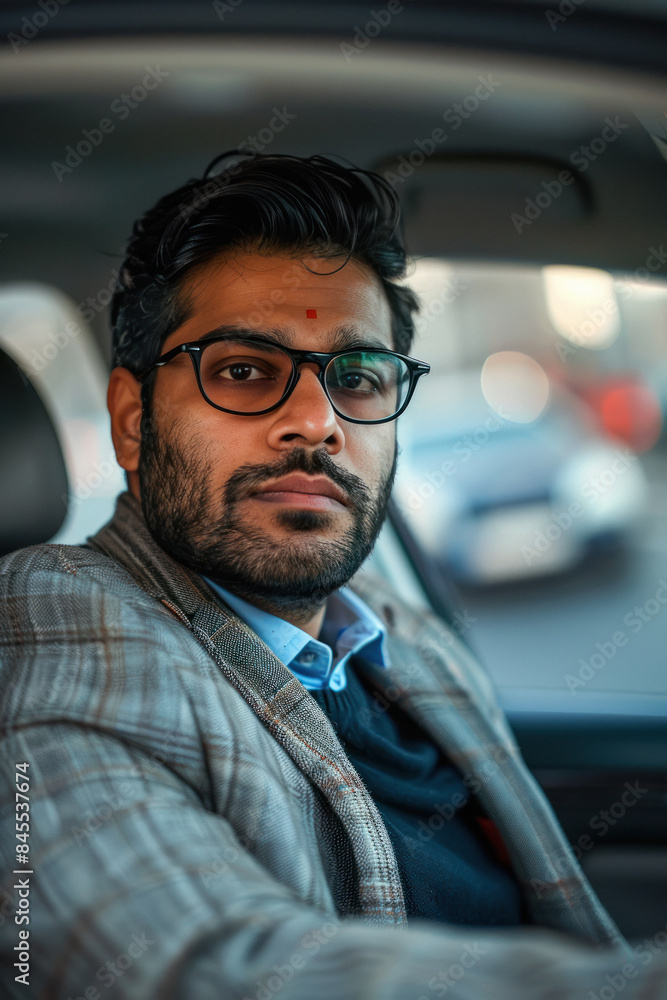 young indian businessman driving a car young indian businessman driving a car