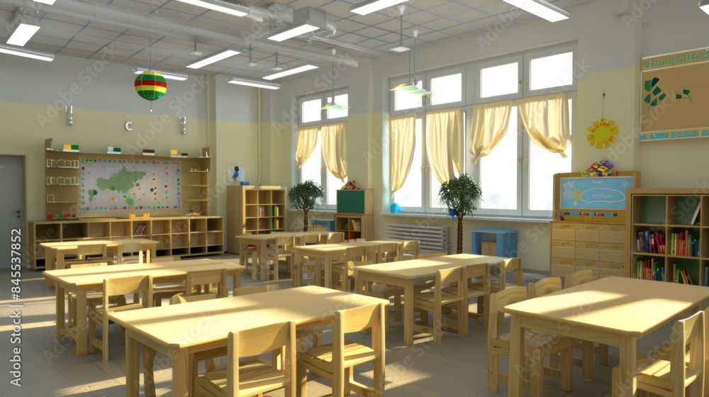 Modern school classroom design Modern school classroom design